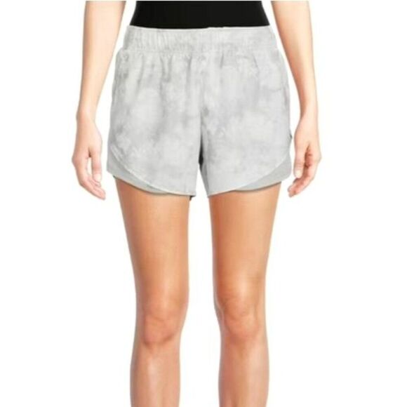 Athletic Works Womens Running Shorts XL Artic Tie-Dye Sporty Lined Fitness Gym - Picture 2 of 9